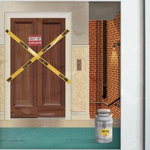 The Elevator - Stampa artistica, cornice non inclusa, ispirata alla sitcom televisiva