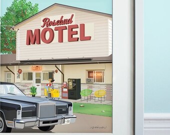 The Rosebud Motel - Schitt's Creek inspired, TV Show Art Print, TV Sitcom