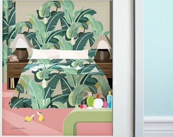 Blanche's Bedroom - Art Print, TV sitcom, The Golden Girls inspired