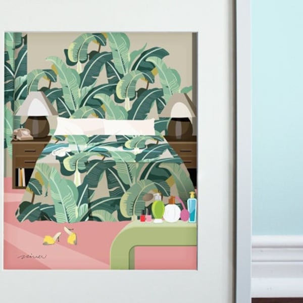 Blanche's Bedroom - Art Print, TV sitcom, The Golden Girls inspired