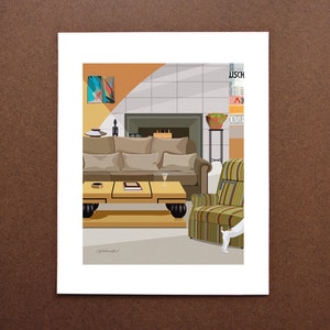 Frasier's Apartment Art Print TV sitcom Frasier | Etsy