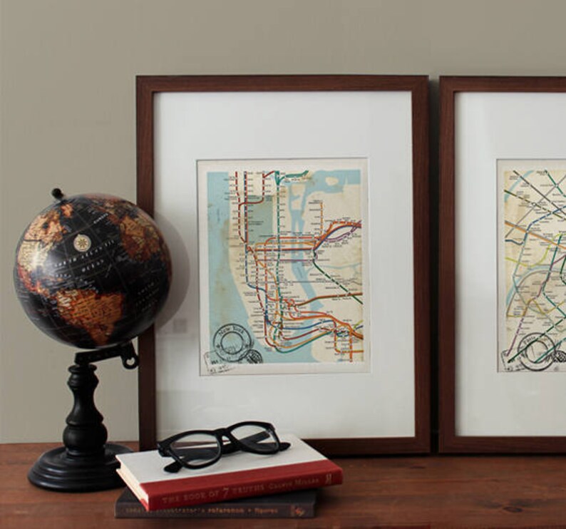 Hong Kong Map Vintage Inspired Map Hong Kong Wall Art | Etsy