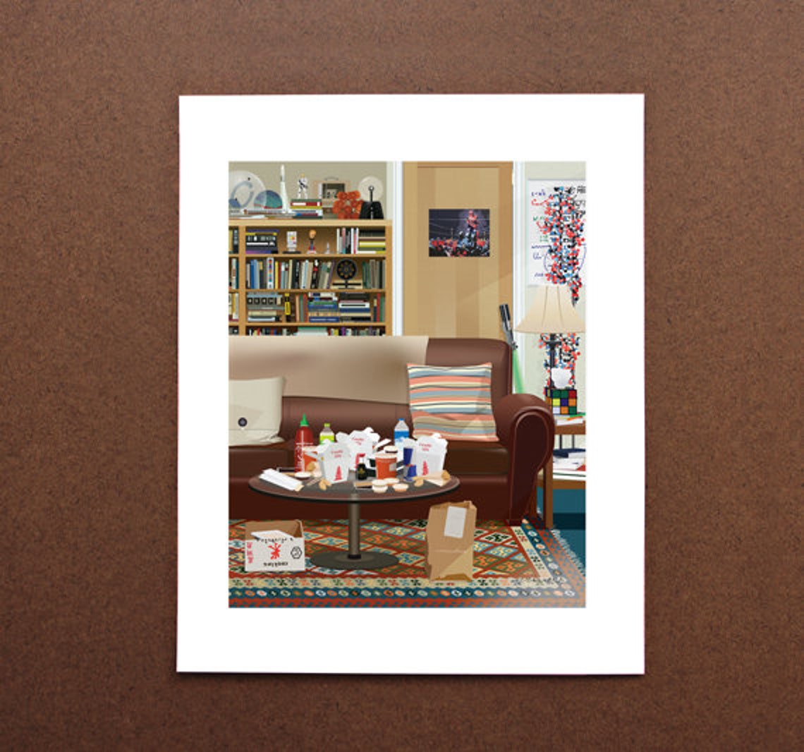Sheldon and Leonard's Apartment the Big Bang Theory BBT Etsy Canada