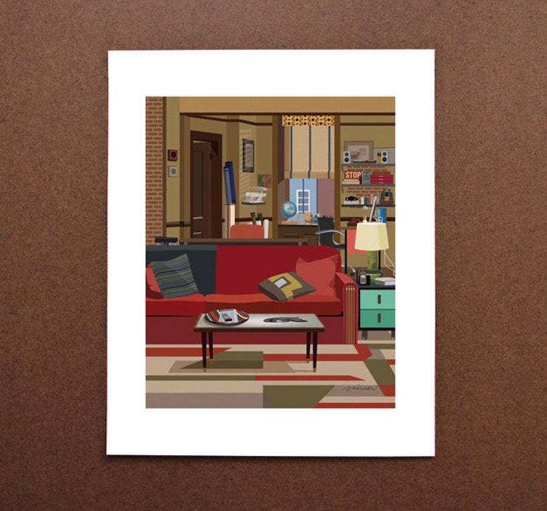 Ted's Apartment How I Met Your Mother HIMYM Art Print Etsy
