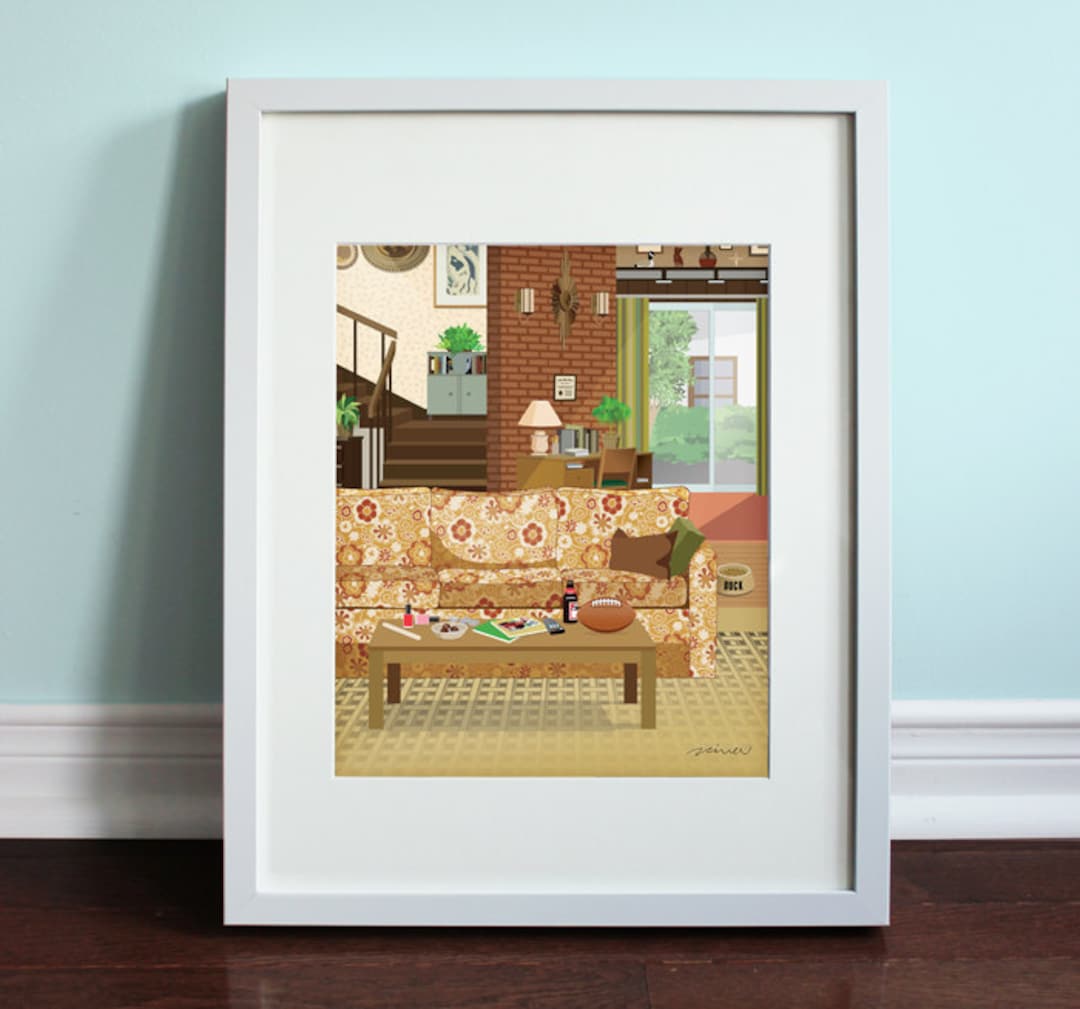 The Bundys Living Room Married... With Children, Al Bundy Art Print