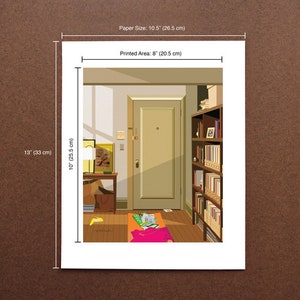 Carrie's Apartment Sex and the City, Carrie Bradshaw Art Print, TV Show
