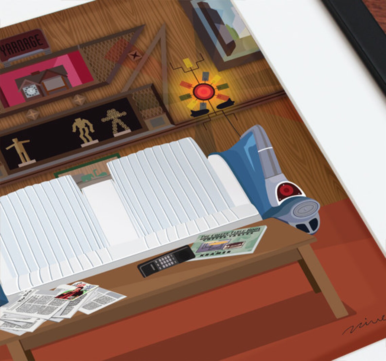 Kramers Apartment Seinfeld Cosmo Kramer Art Print TV Etsy Australia