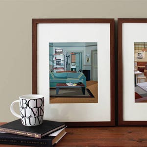 Jerry's Apartment Art Print, TV sitcom, Seinfeld inspired image 4