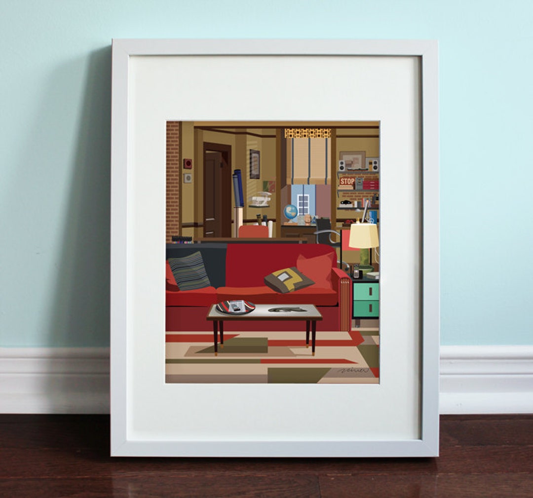 Ted's Apartment How I Met Your Mother, HIMYM Art Print, TV Etsy