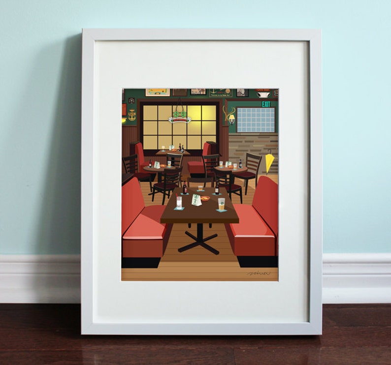 MacLaren's Pub - How I Met Your Mother, HIMYM Art Print, TV sitcom 