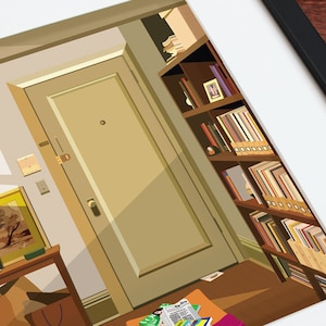 Carrie's Apartment Sex and the City, Carrie Bradshaw Art Print, TV Show