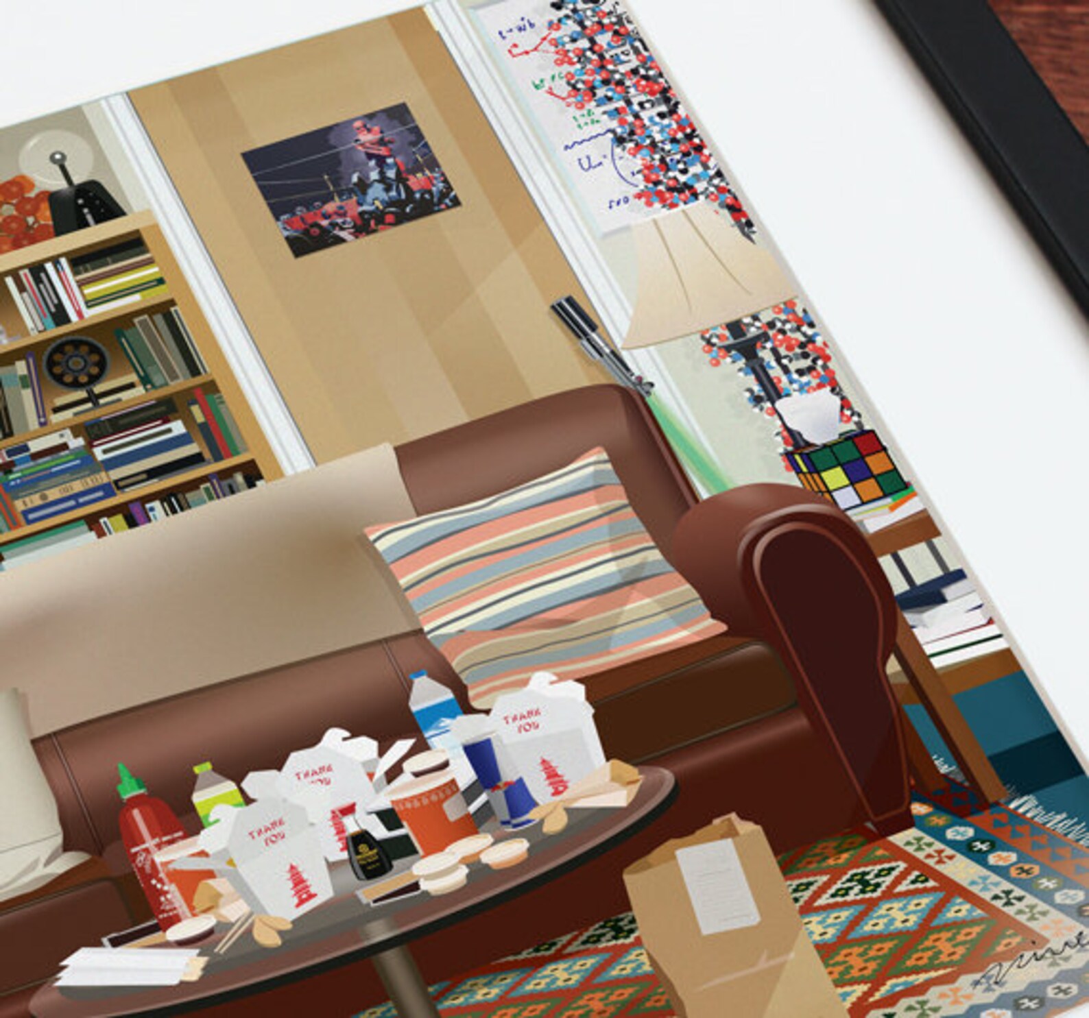 Sheldon and Leonard's Apartment the Big Bang Theory BBT Etsy