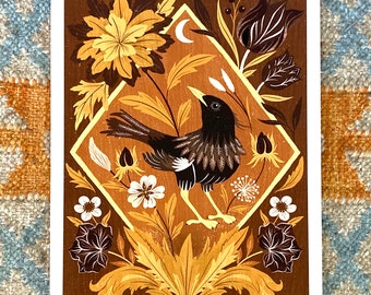 Blackbird print