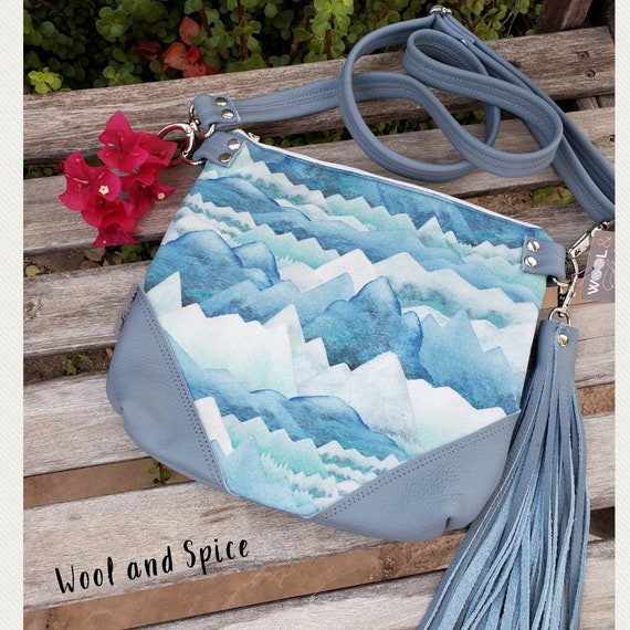 slate blue purse