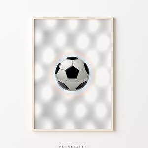 Lichtgevende voetbal art print regenboog voetbal muur kunst speler enthousiaste poster voetbal stadion verlichting tiener decor sport prints