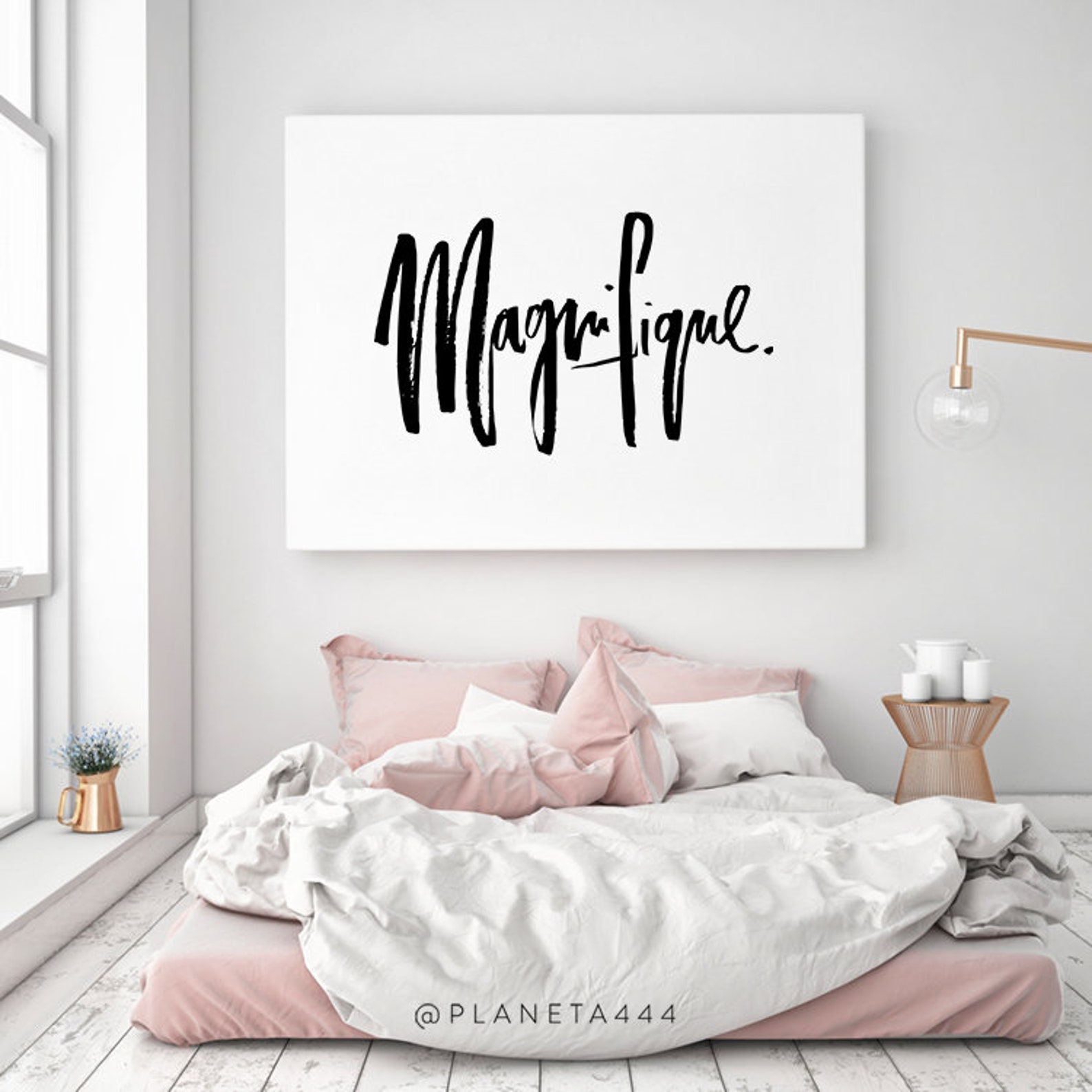 Magnifique Wall Art French Word French Art Quote Poster Etsy