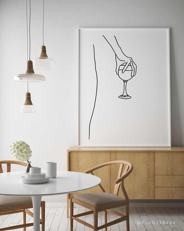 フレーム付 デザイナーアートポスター Wine Women Anygenes Com