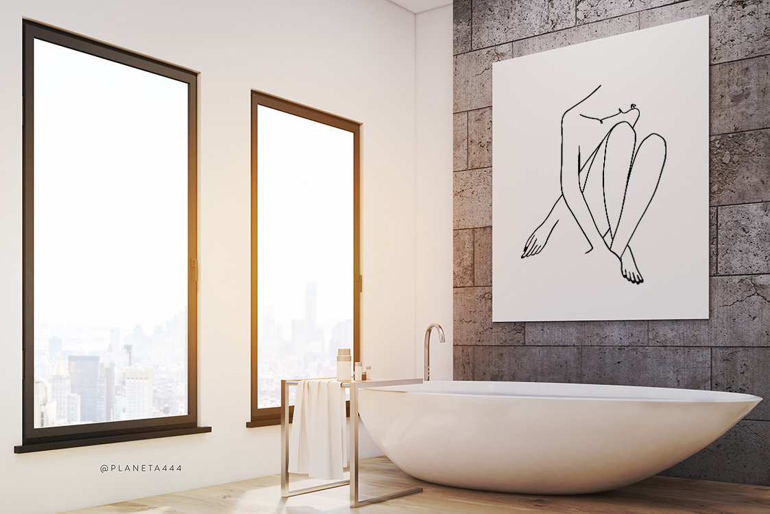 芸術的なヌード、女性の脚、女性の体、抽象的なヌード、女性のアート、線画プリント、ファッションポスター、ミニマルアートプリント、キャンバスプリント、寝室  - Etsy 日本