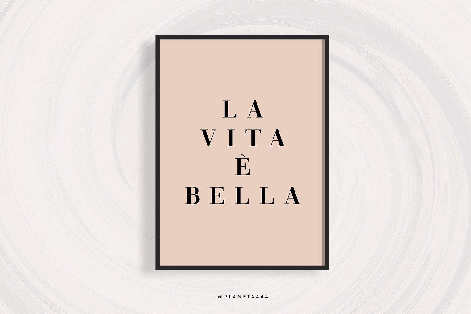 La Vita E' Bella Italian Saying Italian Quote Print | Etsy
