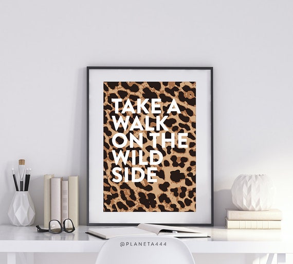 Take A Walk On The Wild Side Animalier Decor Leopard Print Etsy