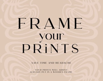 Frame Your Prints - Wood Framed Wall Art, Custom Frame Print, Black Or White Frame Art, Framed Art Prints, Alder Wood Frame, Framed Poster
