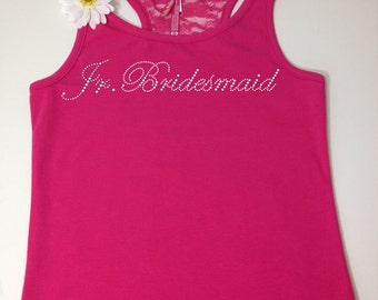Jr. Bridesmaid Tank . Custom Jr Bridesmaid Tank. Custom Junior