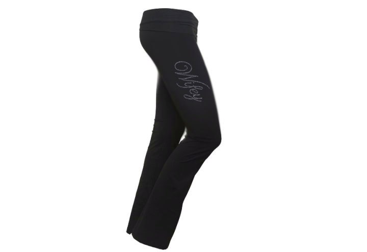 Yoga Pants / Foldover Waistband/ Wide Leg Yoga Pants / Yoga Cargo Pants /  Black Trousers / High Waisted Yoga Pants / Loose Fit Yoga Pants 