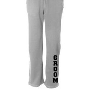 Custom Groom Sweatpants . Gift for Groom . Honeymoon Apparel . Groom Sweats .