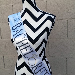 SALE * The Bachelorette Sash . Bride To Be Sash . Bride Sash . Satin Wedding Sash . Engagement Gift .  Bride to Be Gift . Bachelorette Party