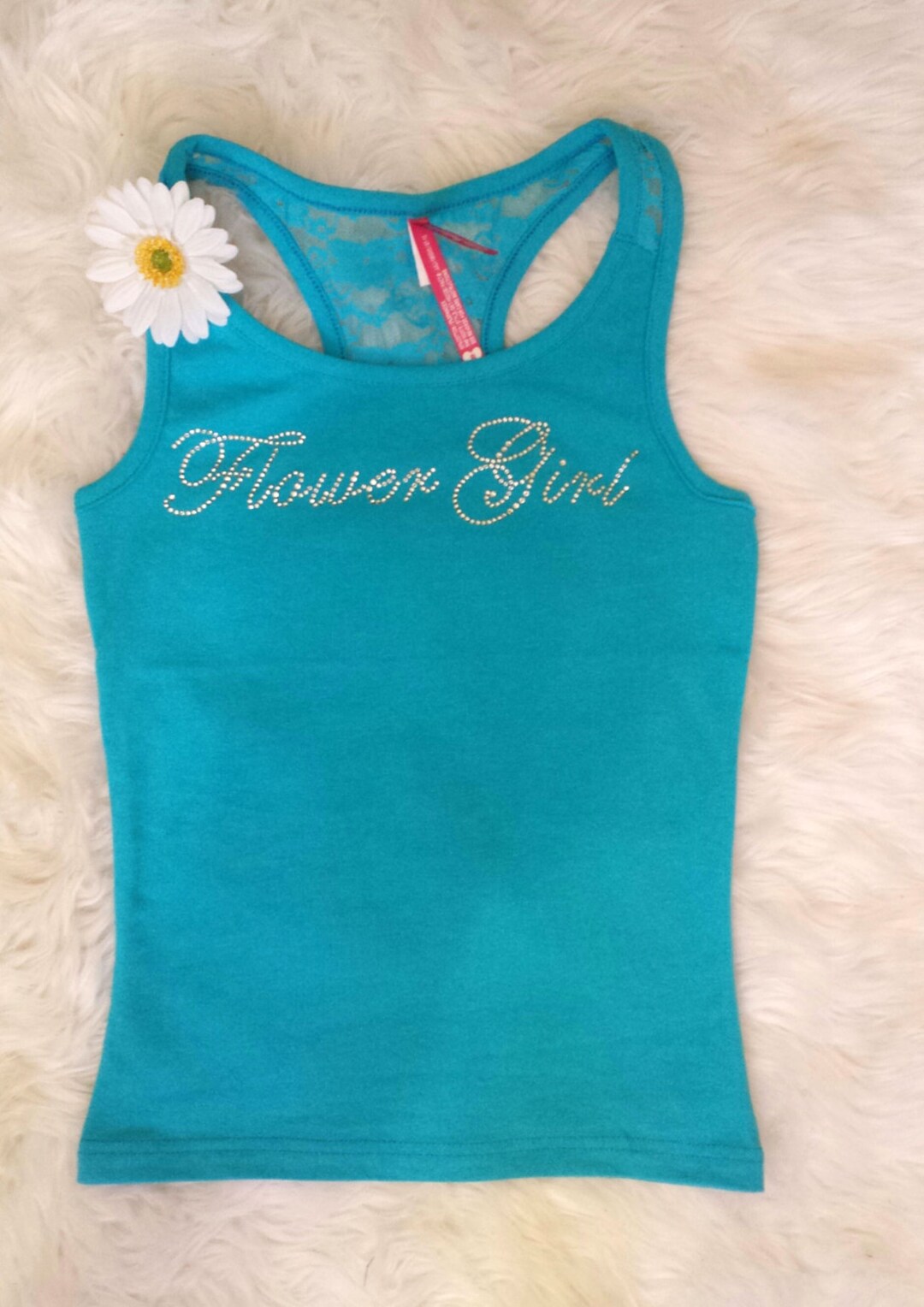 floral girly girl tank