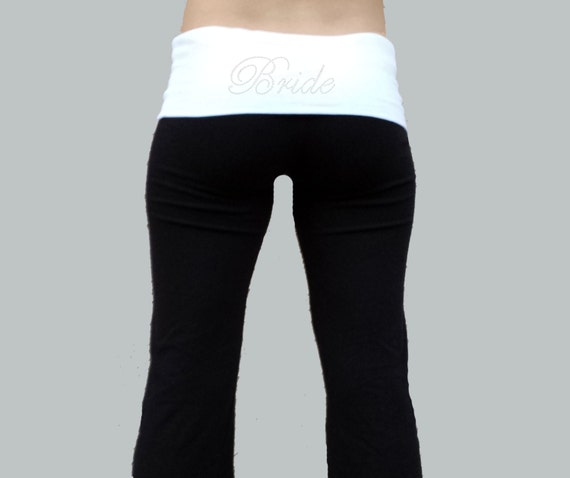 DEAR SPARKLE Fold Over Yoga Stretch Pants for Women