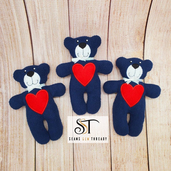 Little Memory Bears - Mini bears - Keepsake Stuffed Animals - Handmade from baby onesies, deceased loved one's clothes, Small Memory Bears