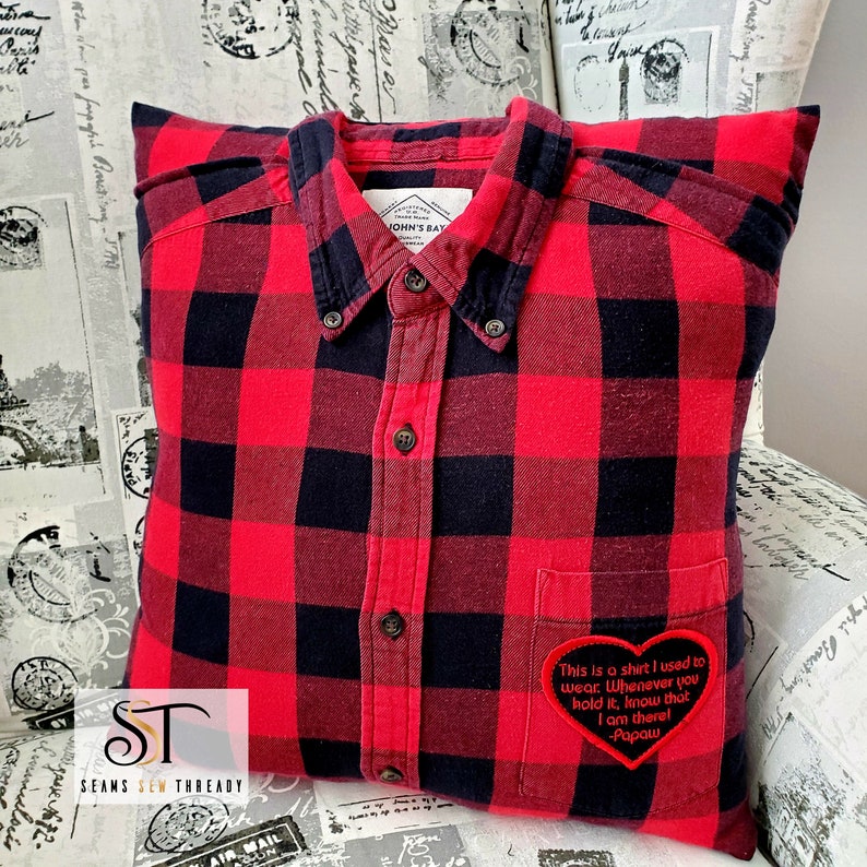 button down shirt pillow
