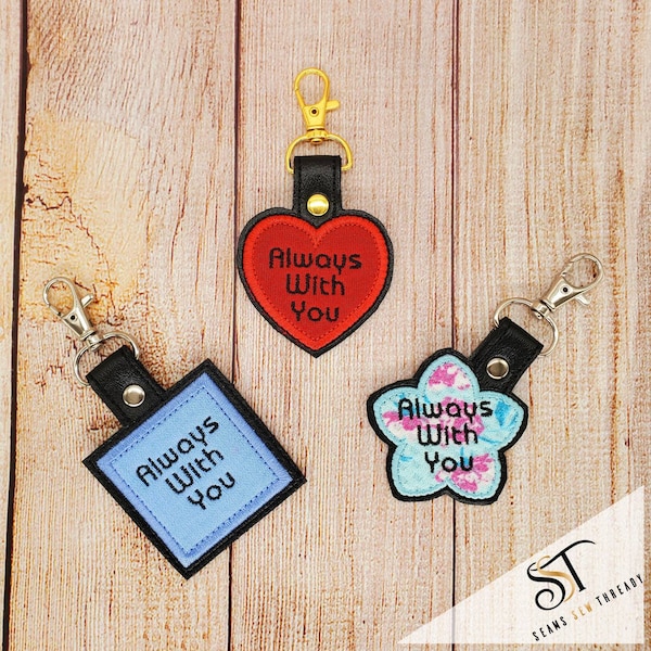 Memory Keychain Charm Keepsake - Custom Handmade from loved one's clothes, pajamas, baby sleepers - Personalized Memory Gift - Memorial Gift