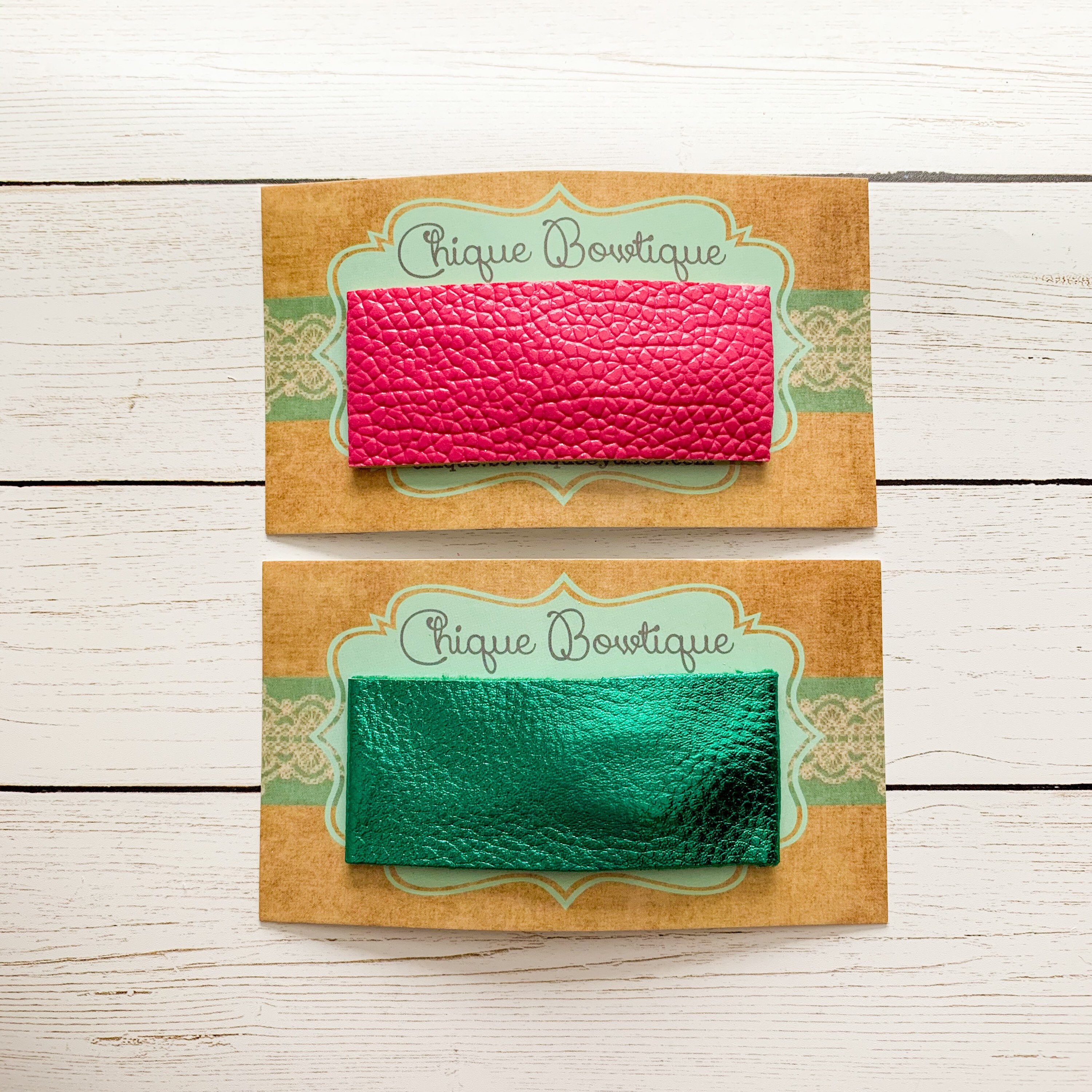 Set of 2 Snap Clips Faux Leather Snap Clips Hair Clips Etsy UK