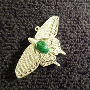 New..Pewter Glass casting pendant..{ small Butterfly 2 }