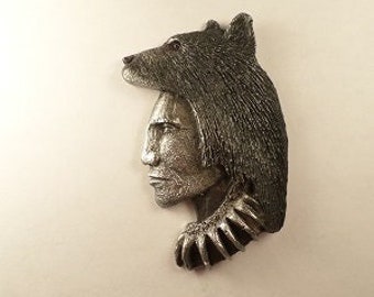 New  Dog Soldier Black Bear Pendant