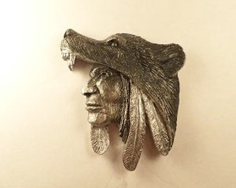New  Dog Soldier Wolf Pendant