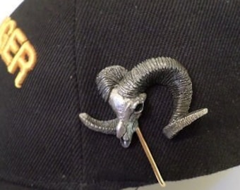 New Rams Skull Hat Clip #2