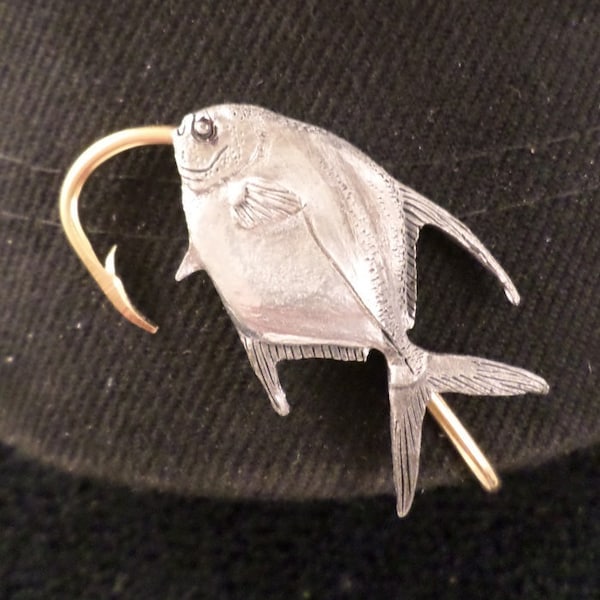 McCloud9 wildlife Hat Hook,Clips { Permit fish