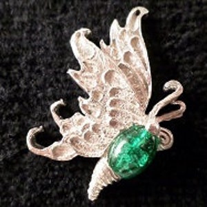 New ...Pewter Glass casting { small Butterfly } pendant