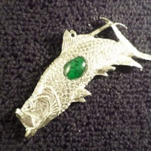 New...{  Glass cast Tarpon } Pendant