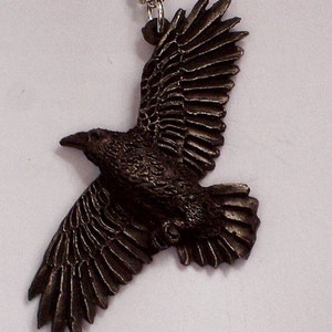 Raven on the wind     New Design Hand Carved