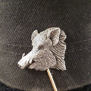 Hat Hook,Clip {  Wild Boar head}