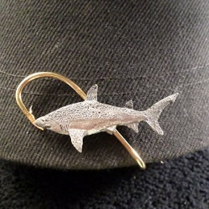 New..Bronze whaler Shark Hat Hook