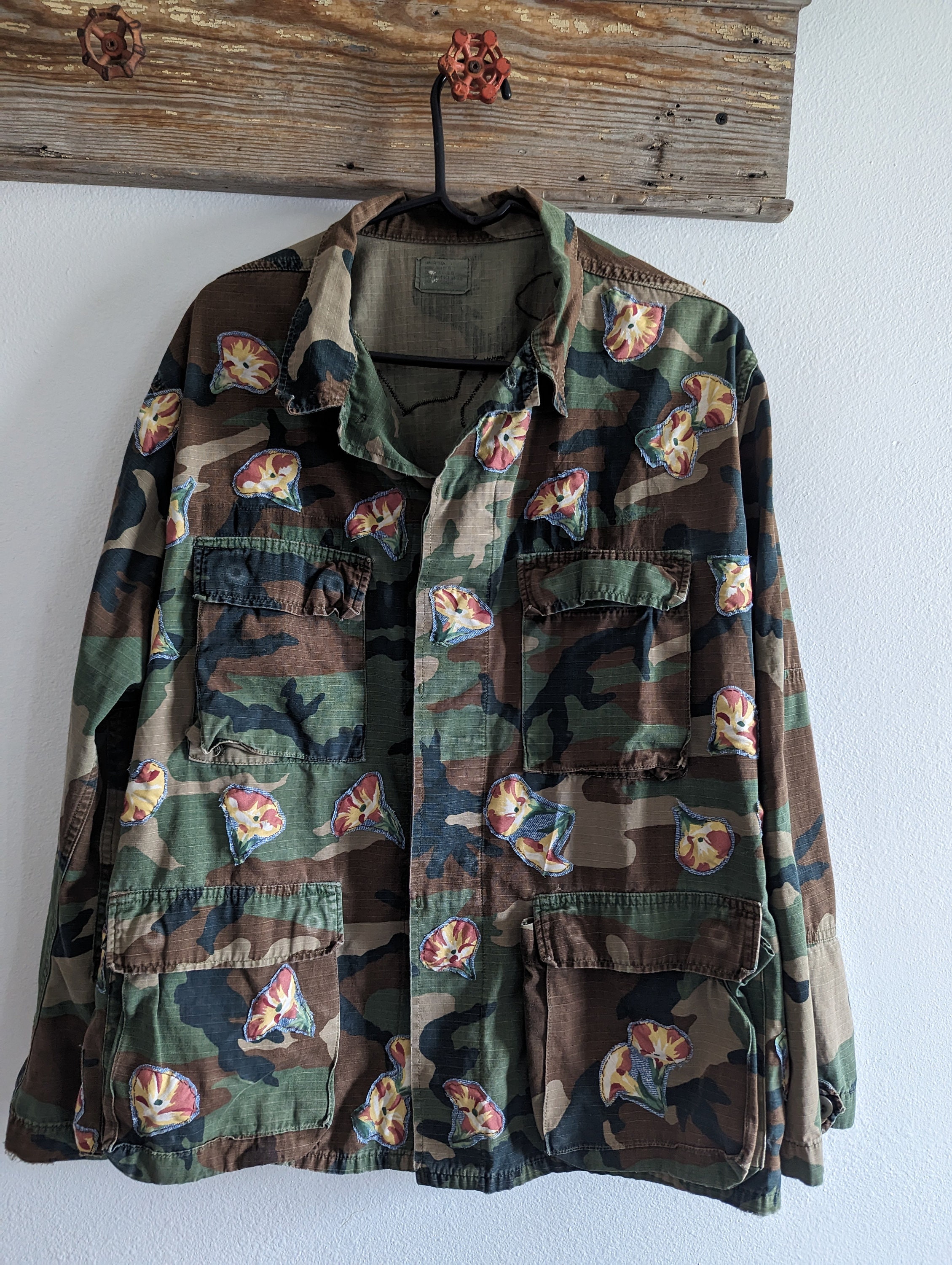 Upcycled LV Stud Army Camo Jacket 7 – PCH The Label