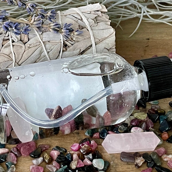 Sacred Smudge Spray - Crystal Infused Smudge Spray - Lavender Smudge Spray - Sage Smudge Spray -  Liquid Smudge - Cleansing - Protecting