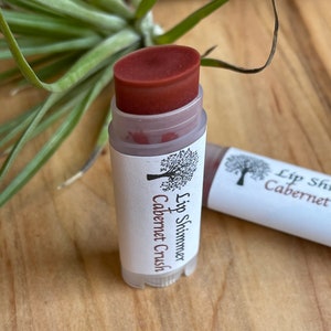 Cabernet Crush Tinted Lip Balm: Natural Shimmer, Fruit Infused