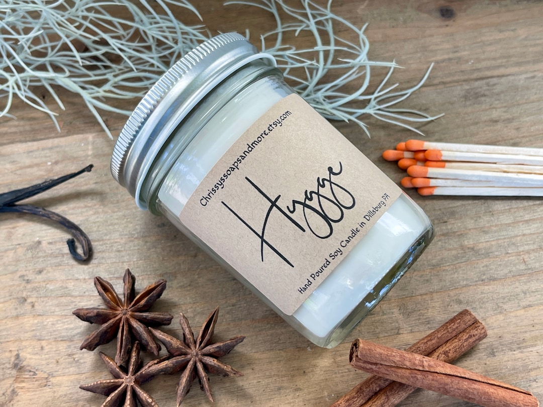 Hygge Soy Candles Handmade Mindfulness Gift Fall Scent Holiday Scent