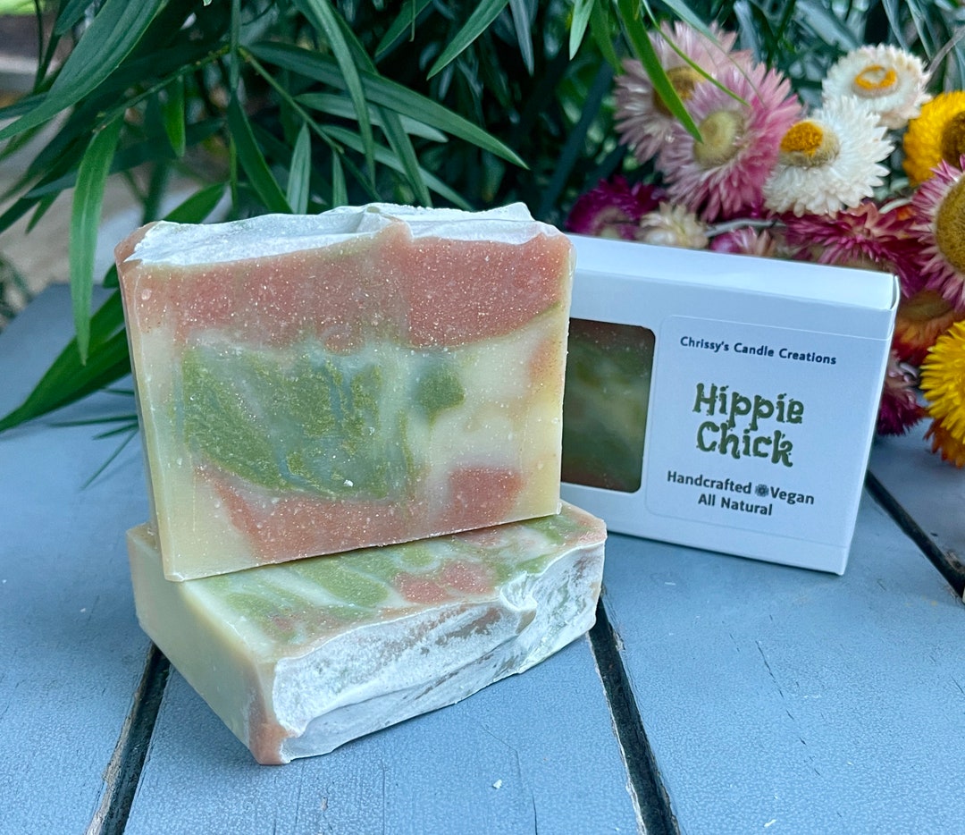Hippie Chick Handmade Bar Soap - Organic Shea Butter Soap - Cold ...